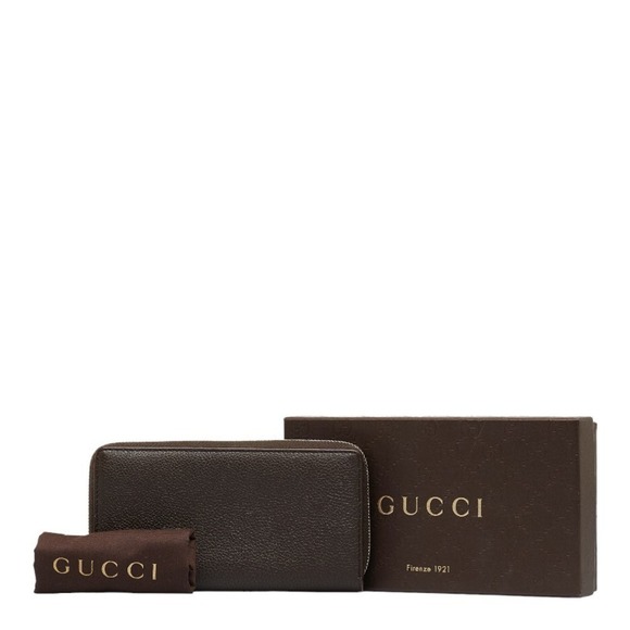 Gucci Leather Zip Around Wallet Leather Long Wallet 353227 in Good condition - Picture 1 of 14